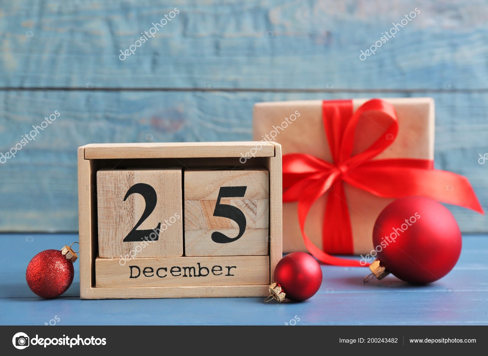 Wooden Block Calendar Gift Box Decor Table Christmas Countdown Christmas Countdown Calendar Gifts