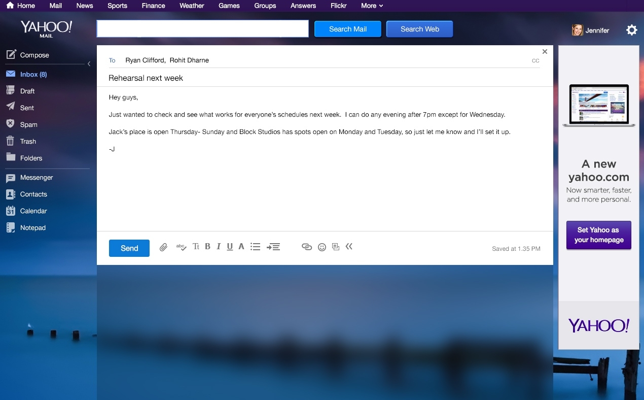 Yahoo Mail Gets Cross-Platform Themes, 1Tb Of Storage, &#039;mail Plus No Calendar Icon In Yahoo Mail