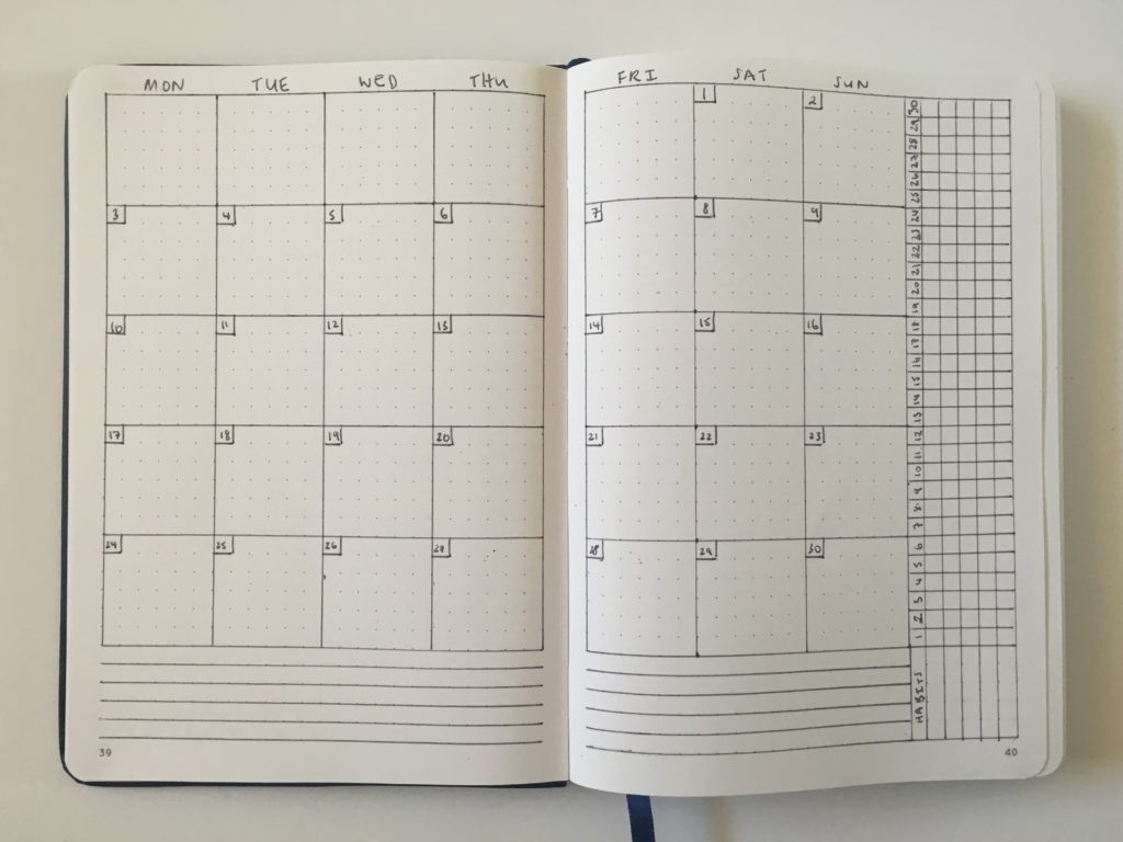 12 Monthly Planning Bullet Journal Spreads (You Can Do In 5 Minutes Monthly Calendar Bullet Journal