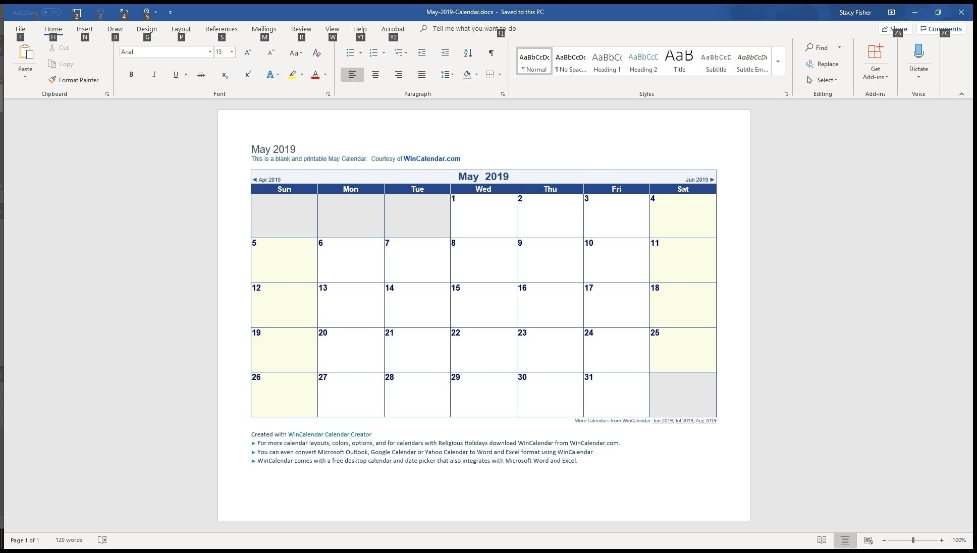 15 Free Monthly Calendar Templates | Smartsheet Calendar Template To Calendar Template To Add Notes