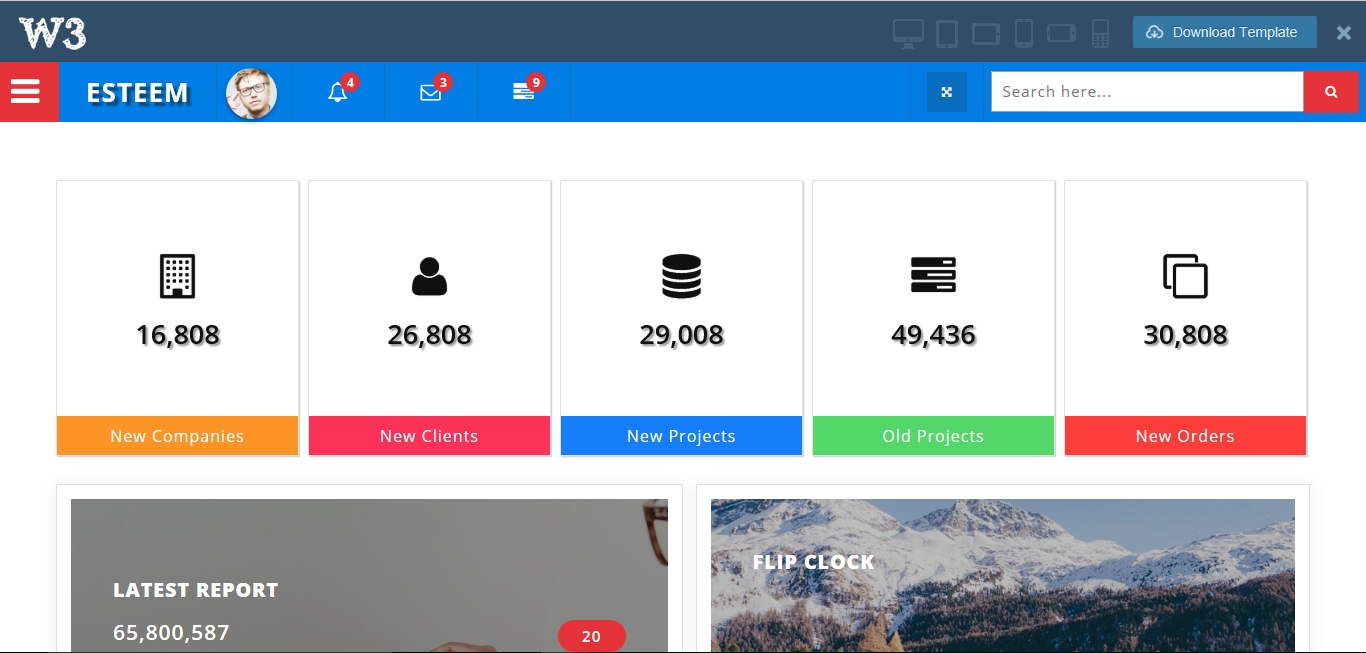 16 Free Bootstrap 3 Admin Templates 2018 Bootstrap 3 Calendar Template