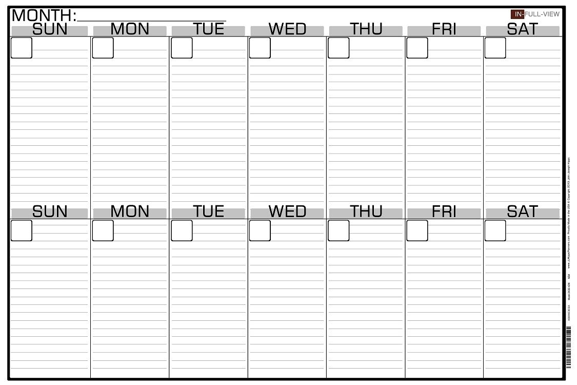 2 Week Blank Calendar Calendar Printable Free Free 2 Week Blank 2 Week Calendar Template