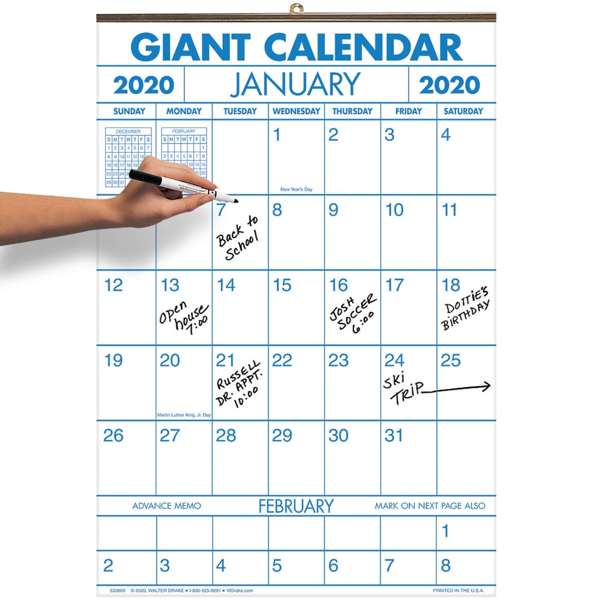 2-Year Large Calendar – 14 1/4&quot; X 21 3/4&quot; Calendar 2020 Calendar For Sale