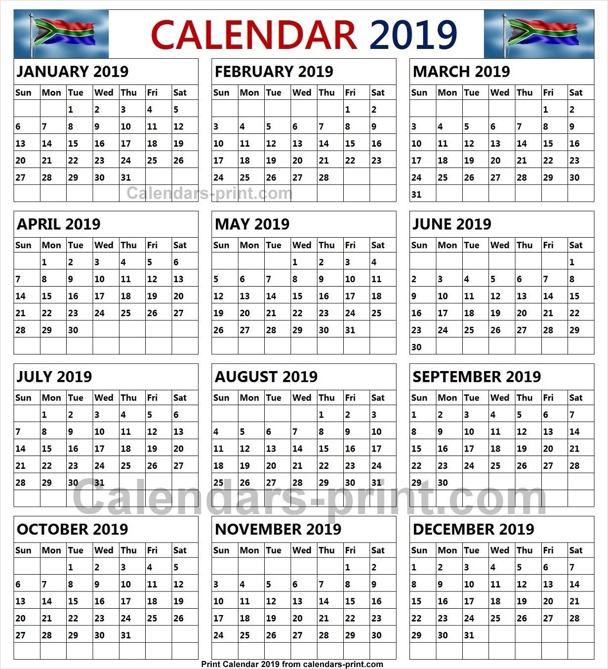 2019 South African School Holidays Archives - Calendar To Print School Calendar In South Africa 2019