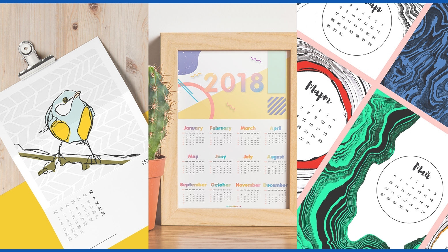 24 Stunning Calendar Designs For Inspiration (Updated Calendar Printing London Ontario