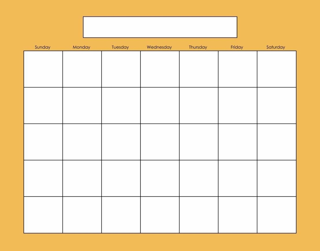 4Shared - Blank Calendars - Solids - 11X14 - Shared Folder - Free Shared Calendar Is Blank