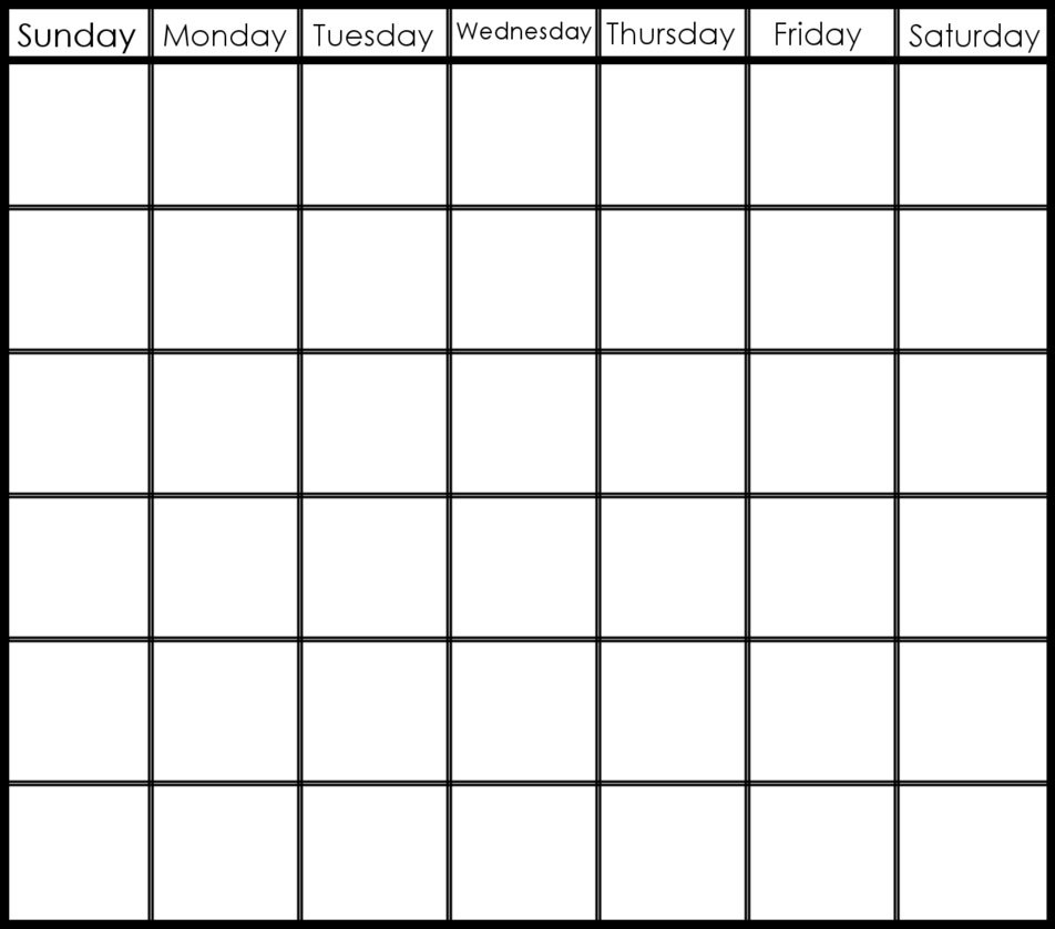 6 Week Blank Calendar Template – Get Your Calendar Printable Dashing 6 Week Blank Calendar Printable