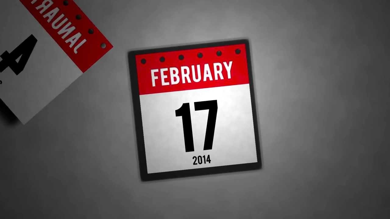 After Effects - Calendar Animation - Youtube Calendar Countdown After Effects