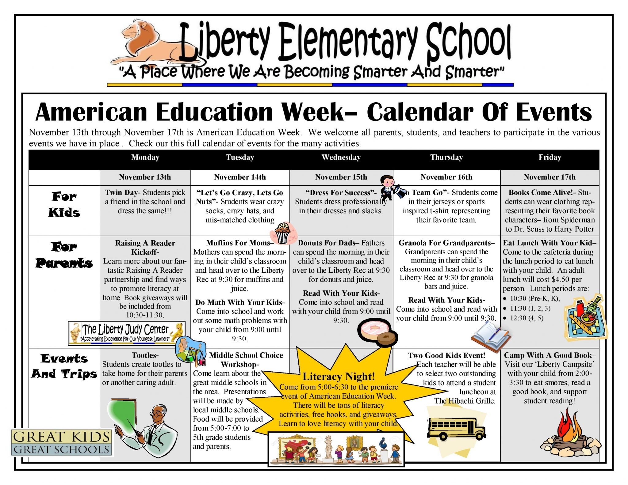 American Education Week Calendar – Child First Authority, Inc. School Calendar Baltimore City