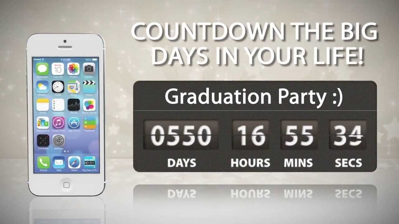 Big Days Of Our Lives Countdown Timer (Iphone, Android And Windows Iphone 6 Calendar Countdown