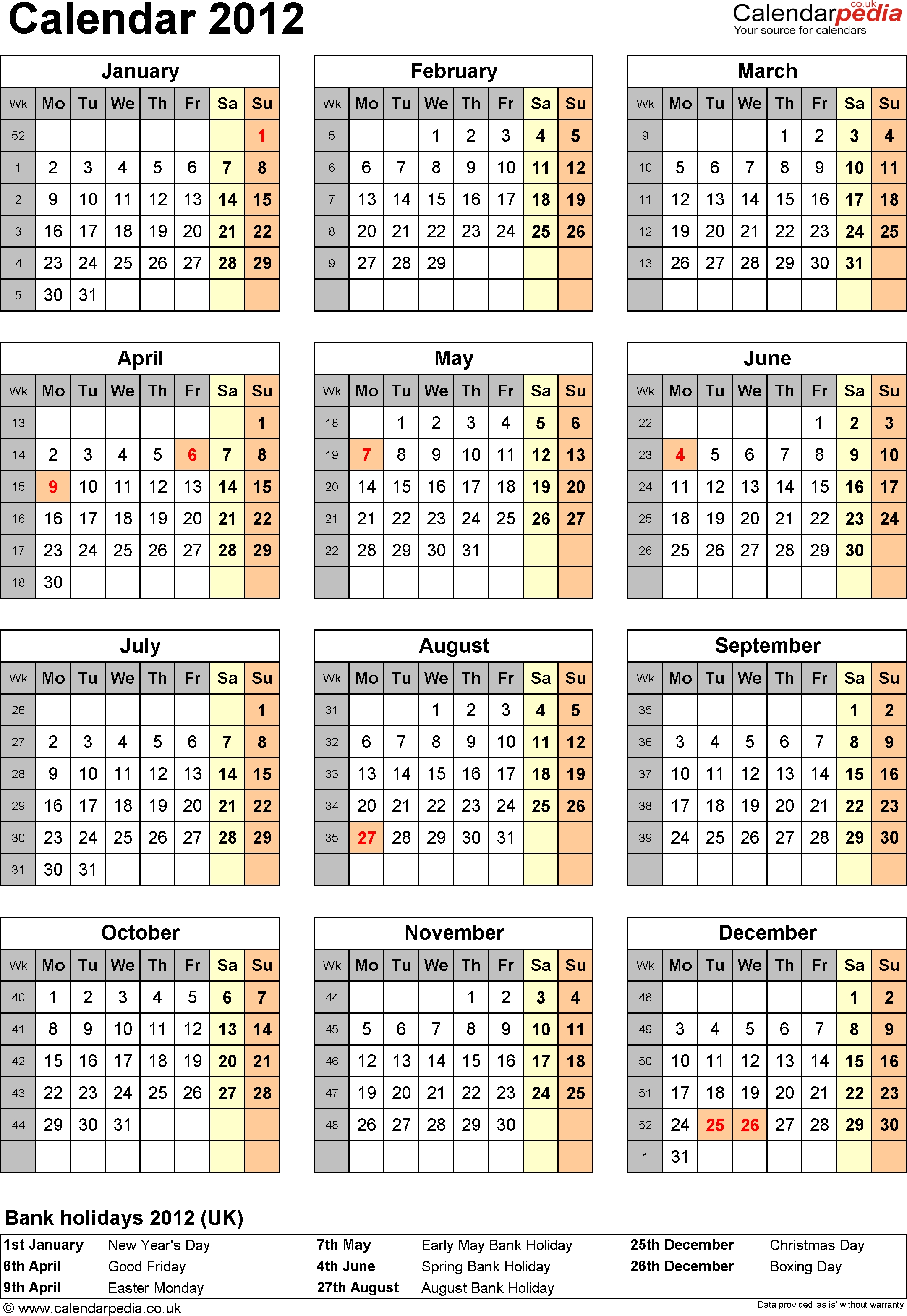 Calendar Holidays In Uk – Printable Blank Calendar Template