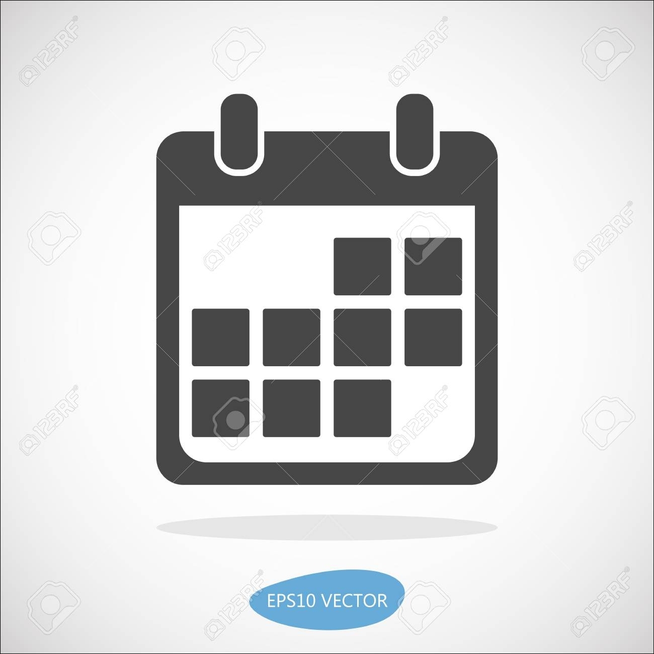 Calendar Event Icon, Vector Illustration. Simplyfied Flat Material Calendar Icon Material Design