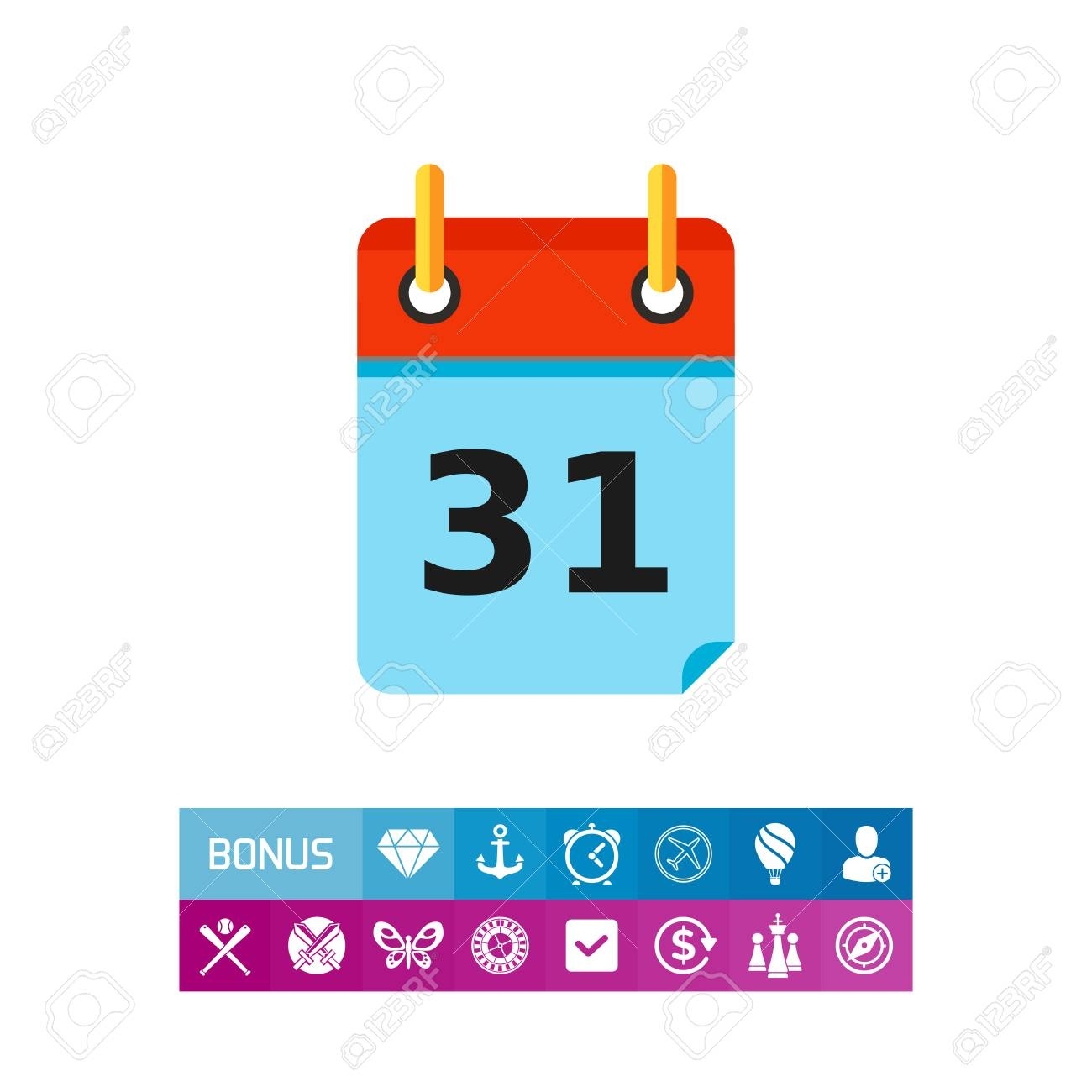 Calendar Page With Date 31 Icon Royalty Free Cliparts, Vectors, And Google Calendar 31 Icon