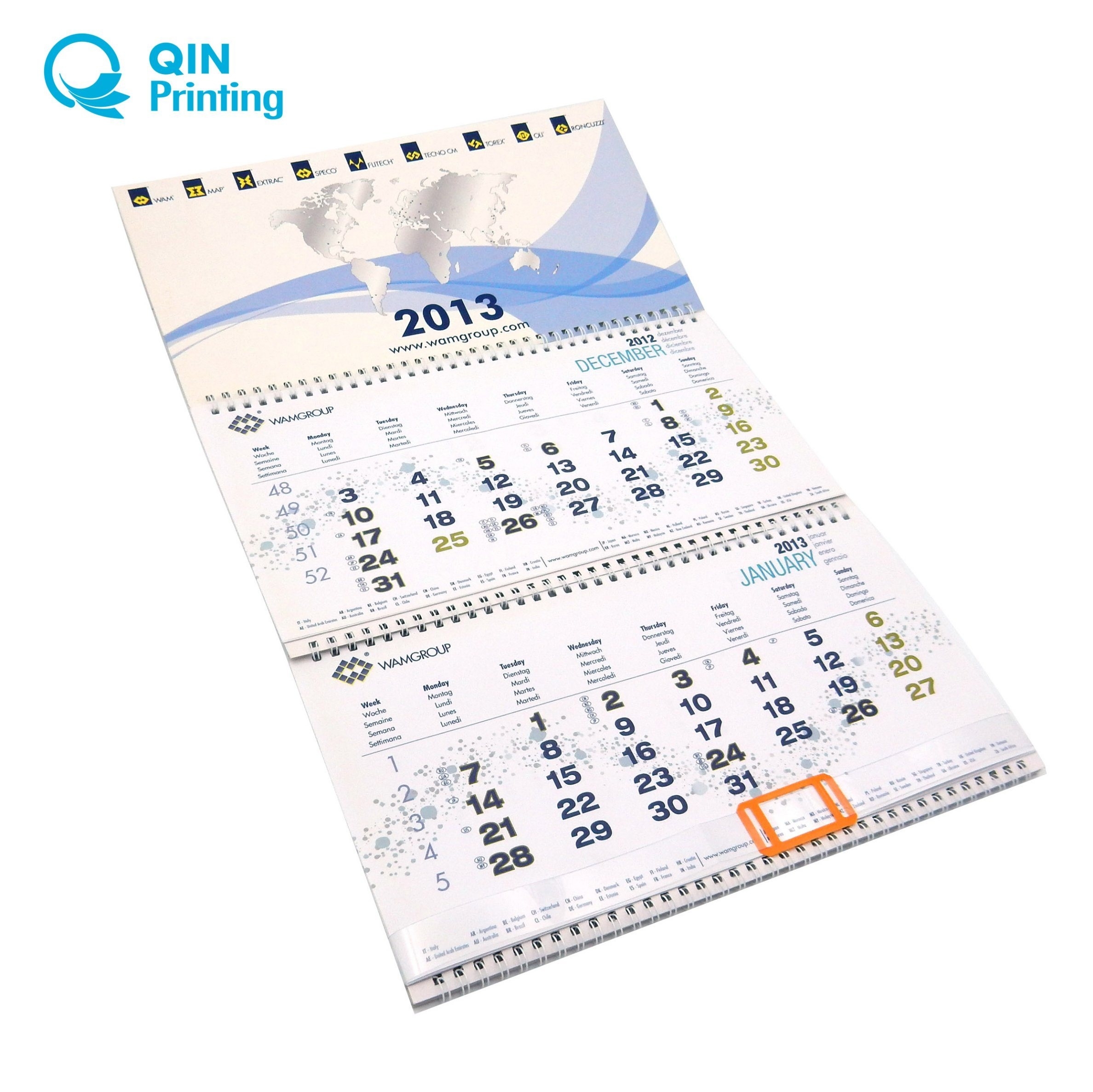 China 3-Month 2016 Wall Calendar Printing - China Wall Calendar Types Of Calendar Printing