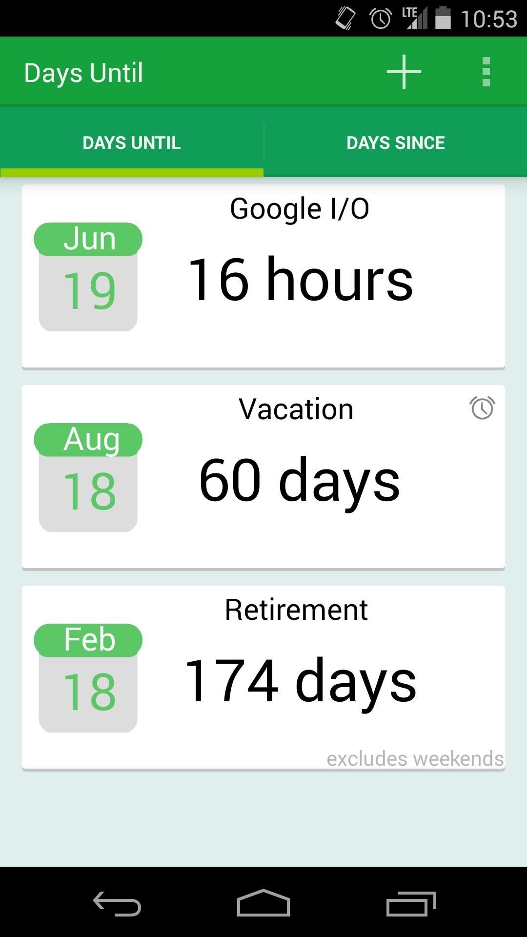 Days Until (Cards Ui) - Lite For Android - Apk Download Calendar Countdown Excluding Weekends