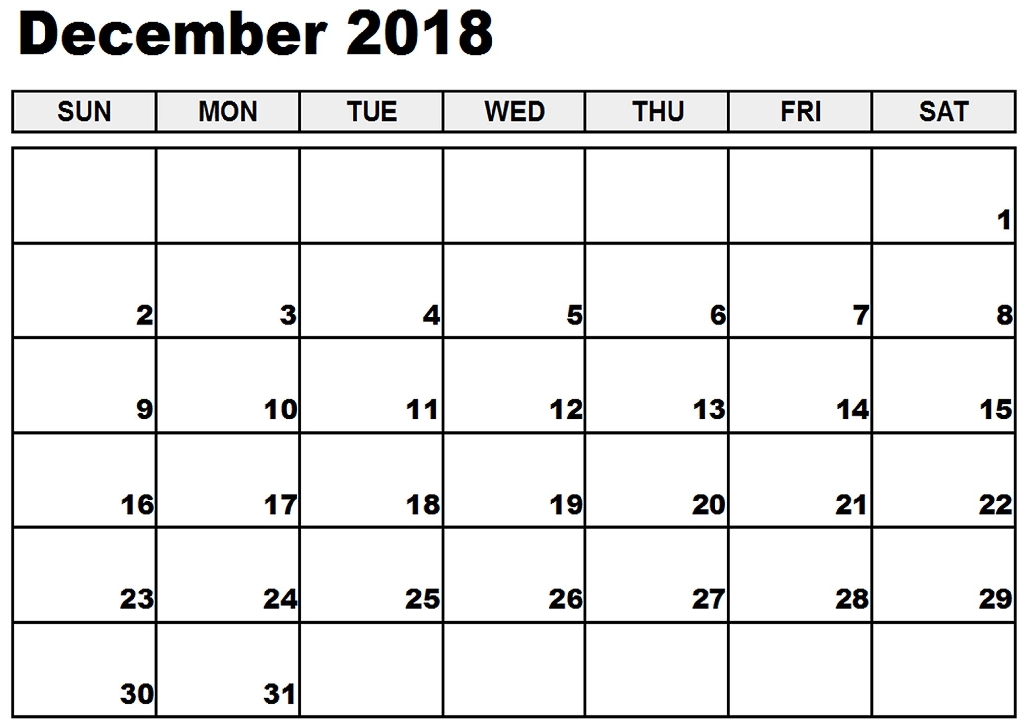 December 2018 Calendar Holidays | Kostilka Calendar Holidays In December