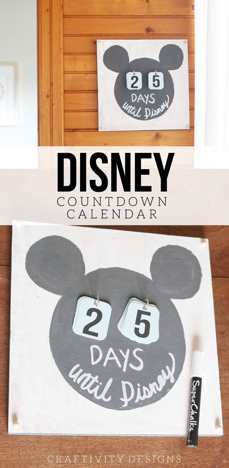 Disney Countdown Calendar With A Video Tutorial – Craftivity Designs Design A Countdown Calendar