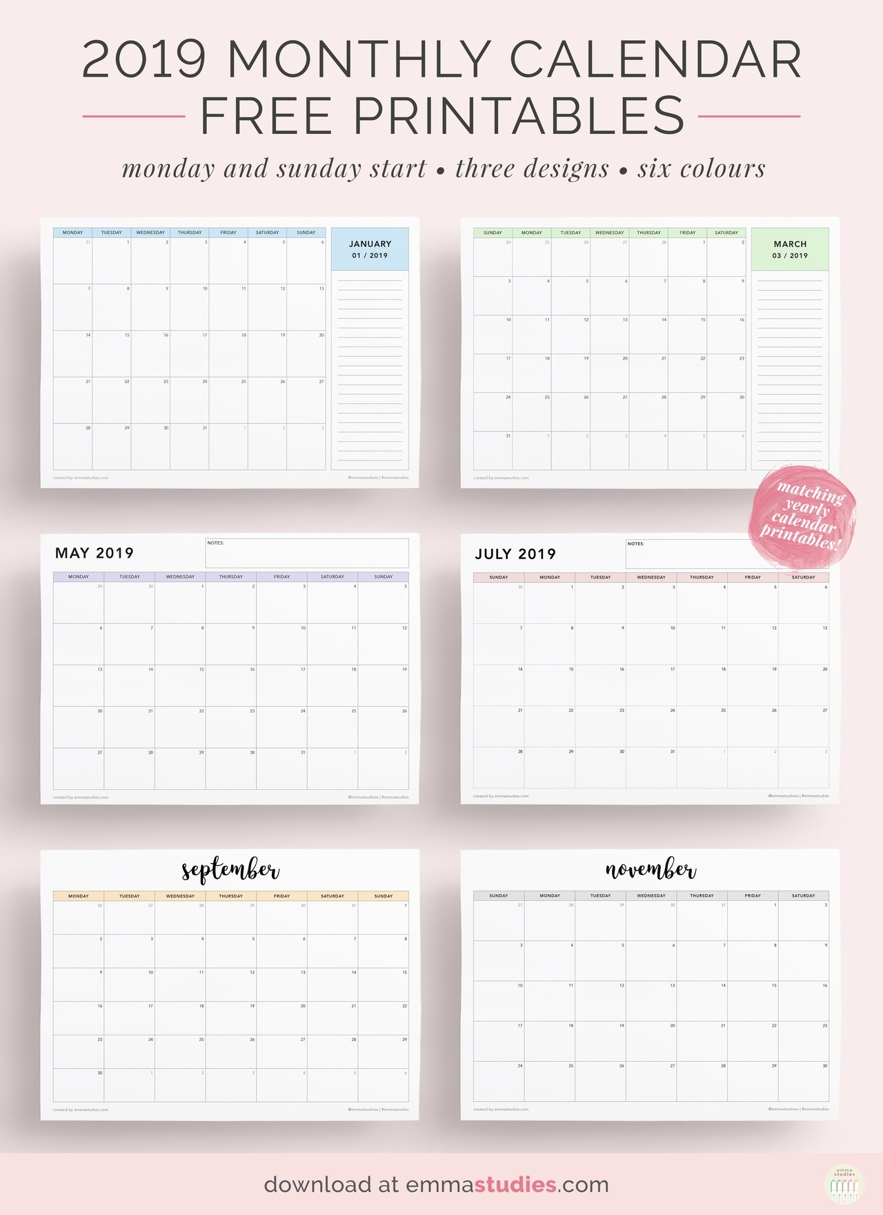 Free Calendar Landscape Monthly – Printable Blank Calendar Template