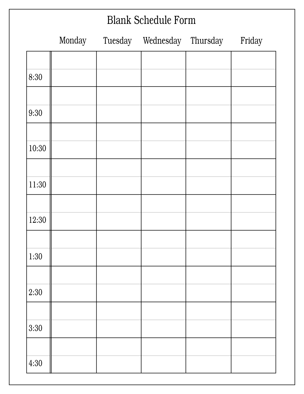 Employee Scheduling - Download A Free Employee Schedule Template For Free 6 Week Calendar Template