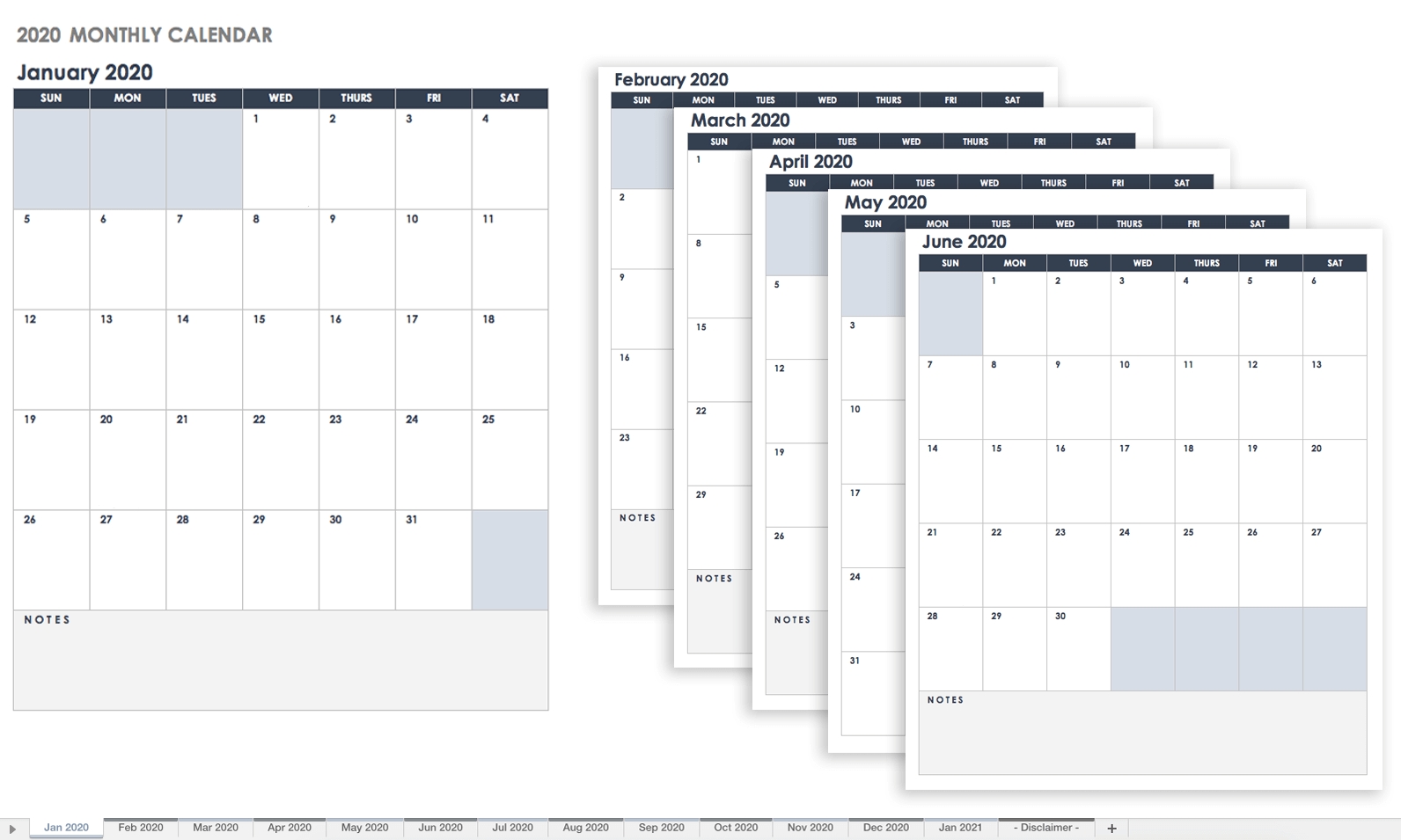 Free Google Calendar Templates | Smartsheet Monthly Calendar Sign Up Sheet