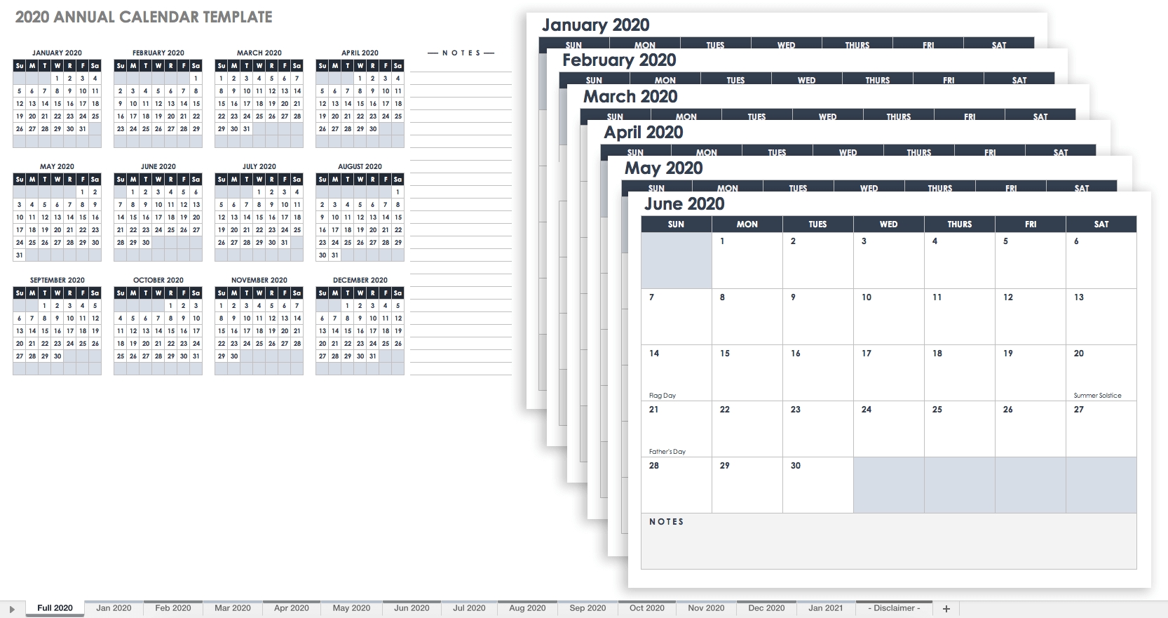 Free, Printable Excel Calendar Templates For 2019 &amp; On | Smartsheet 5 Month Calendar Template