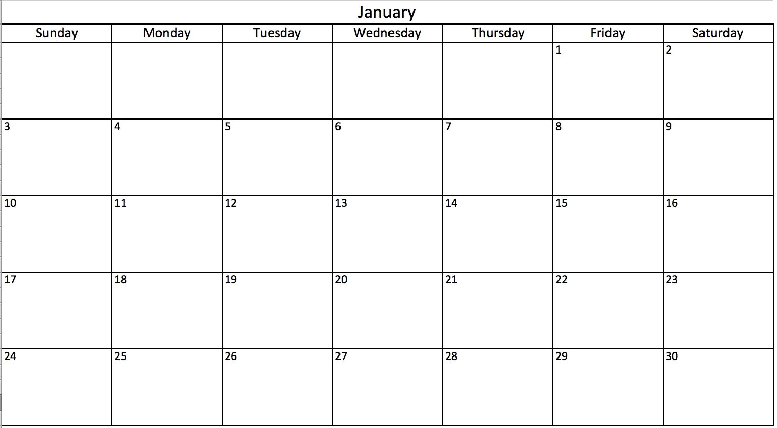 Free, Printable Excel Calendar Templates For 2019 &amp; On | Smartsheet Free Printable Calendar Double Month