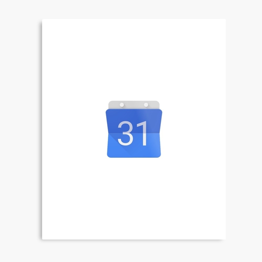 Google Calendar Icon, App&quot; Metal Print By Iconstalk | Redbubble Google Calendar Printing Apps