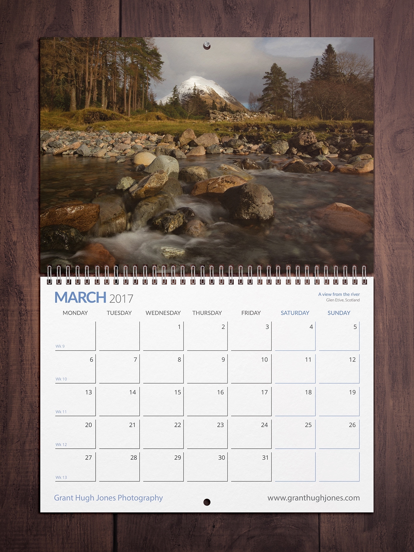 Grant Hugh Jones Photography | Colour Calendars Uk Calendar Printing For Photographers