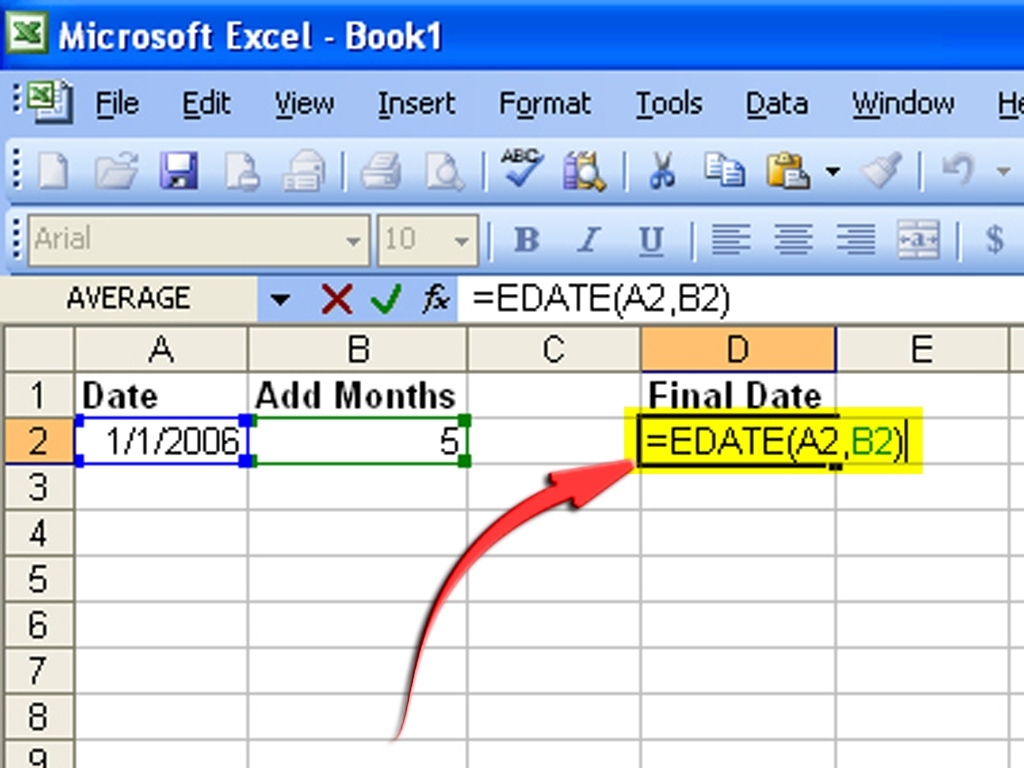 How To Create A Formula To Increase A Date By 1 Month: 6 Steps Calendar Month Excel Formula