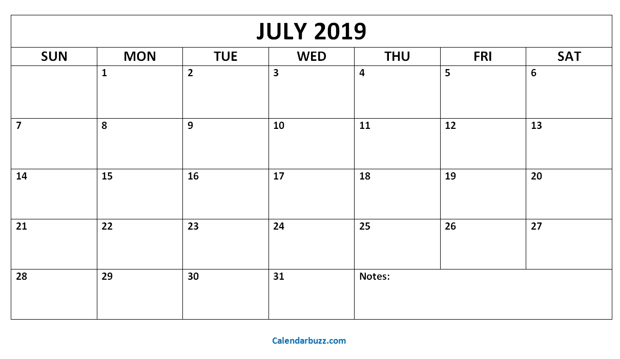 July August September 2019 Calendar | July Month Calendar 2019 Printable Free Calendar By Month