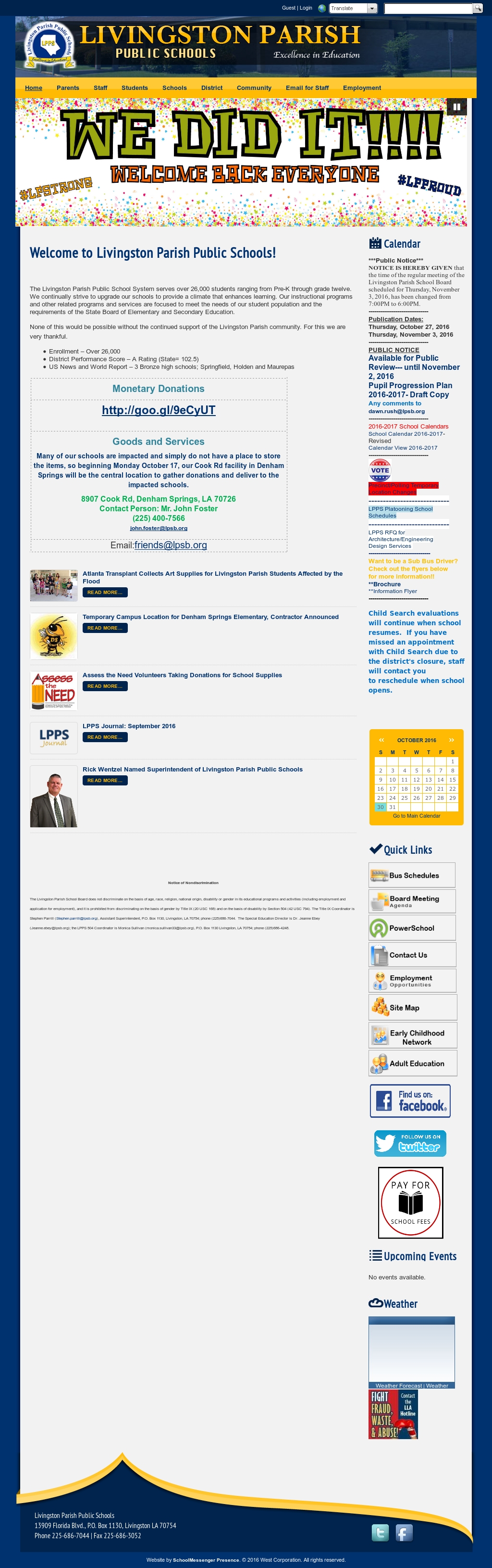 Lpsb Competitors, Revenue And Employees - Owler Company Profile Incredible School Calendar Livingston Parish