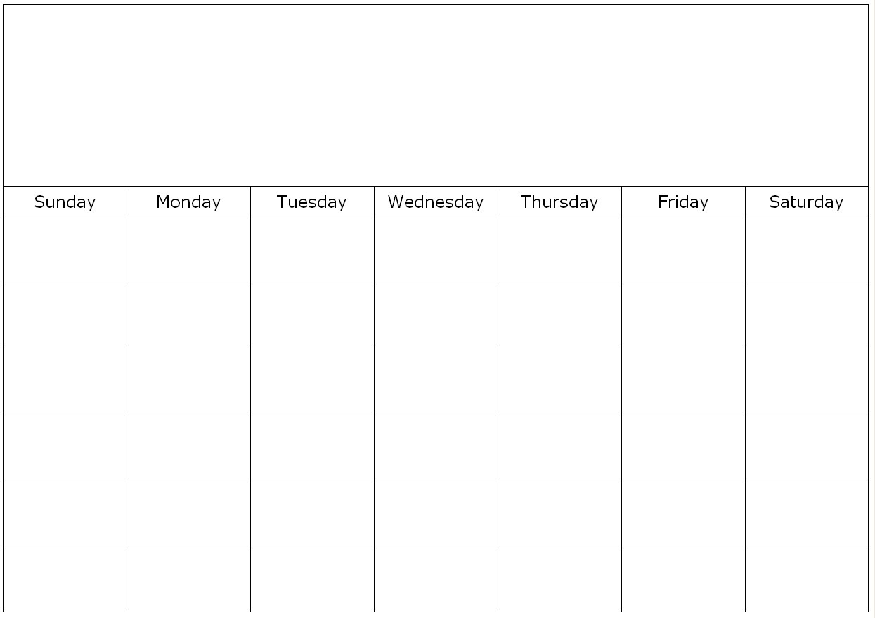 Monthly Calendar Sign Up Sheet Printable Blank Calendar Template