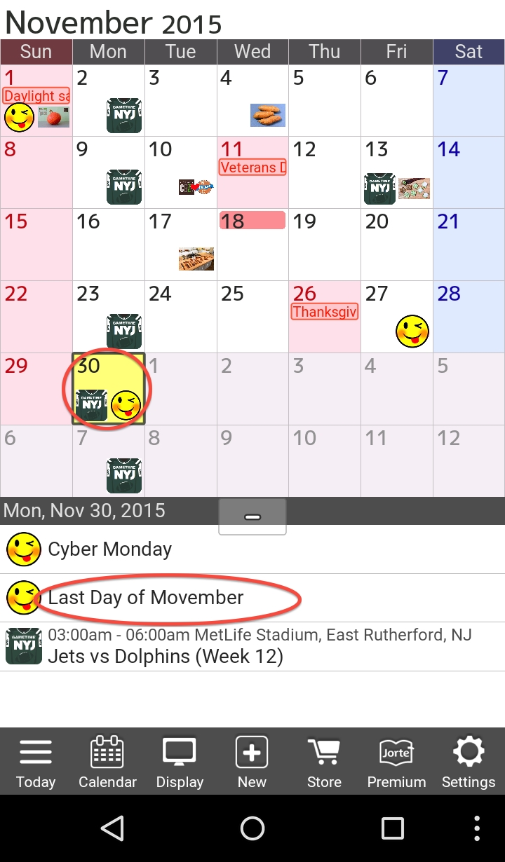 Movember #jorte #calendar Add More Fun Holidays &amp; Events To Your Add Calendar Event Icon