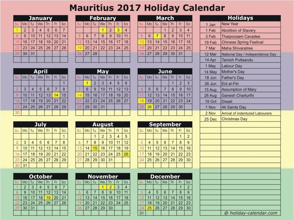 Note : Mauritius 2018 Holiday Calendar Coming Soon. | Pictureicon Note 8 Calendar Holidays