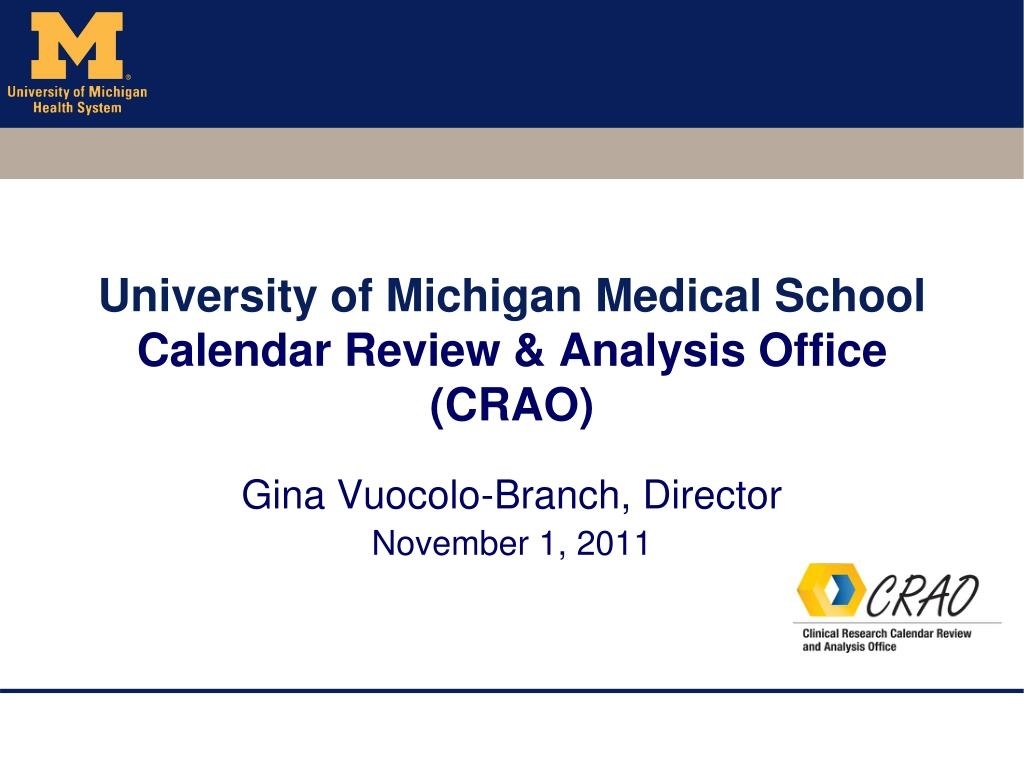 Ppt - University Of Michigan Medical School Calendar Review Impressive U Michigan School Calendar