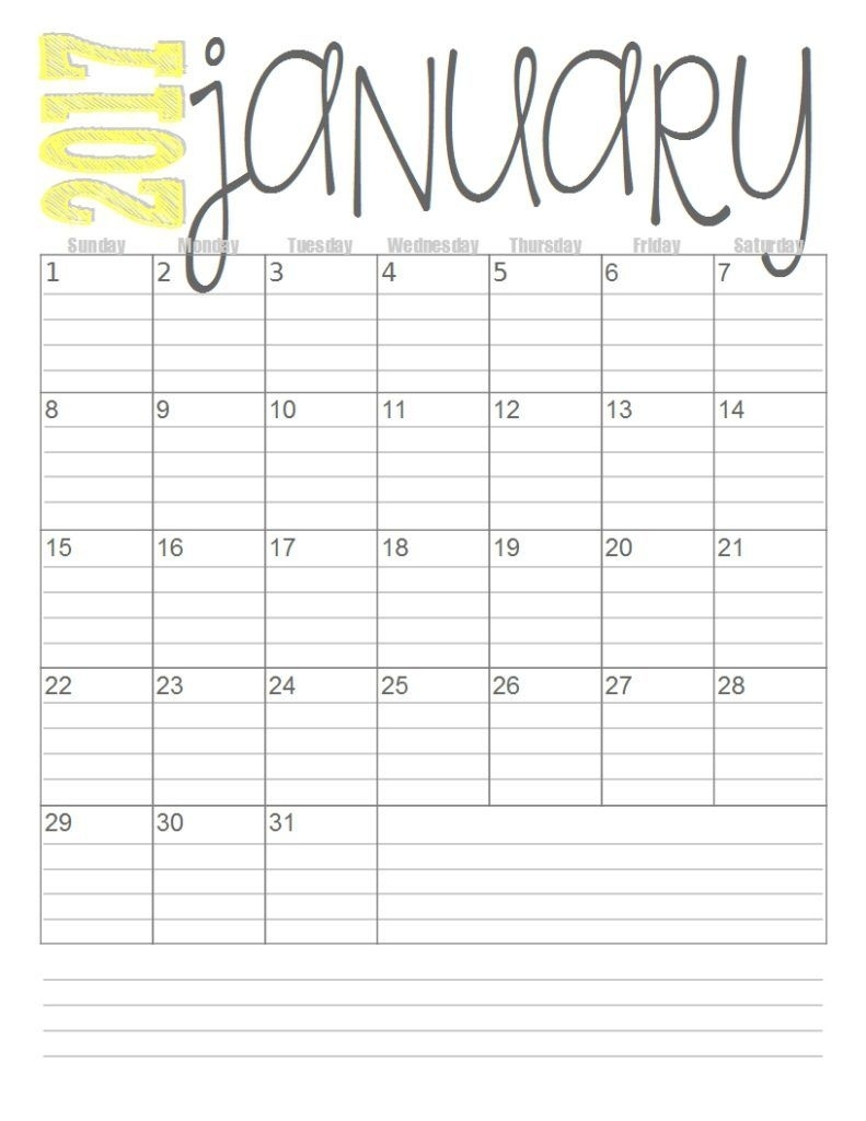 Print These Simple Lined Monthly Calendars For Free. | Quotes And Print A Free Monthly Calendar