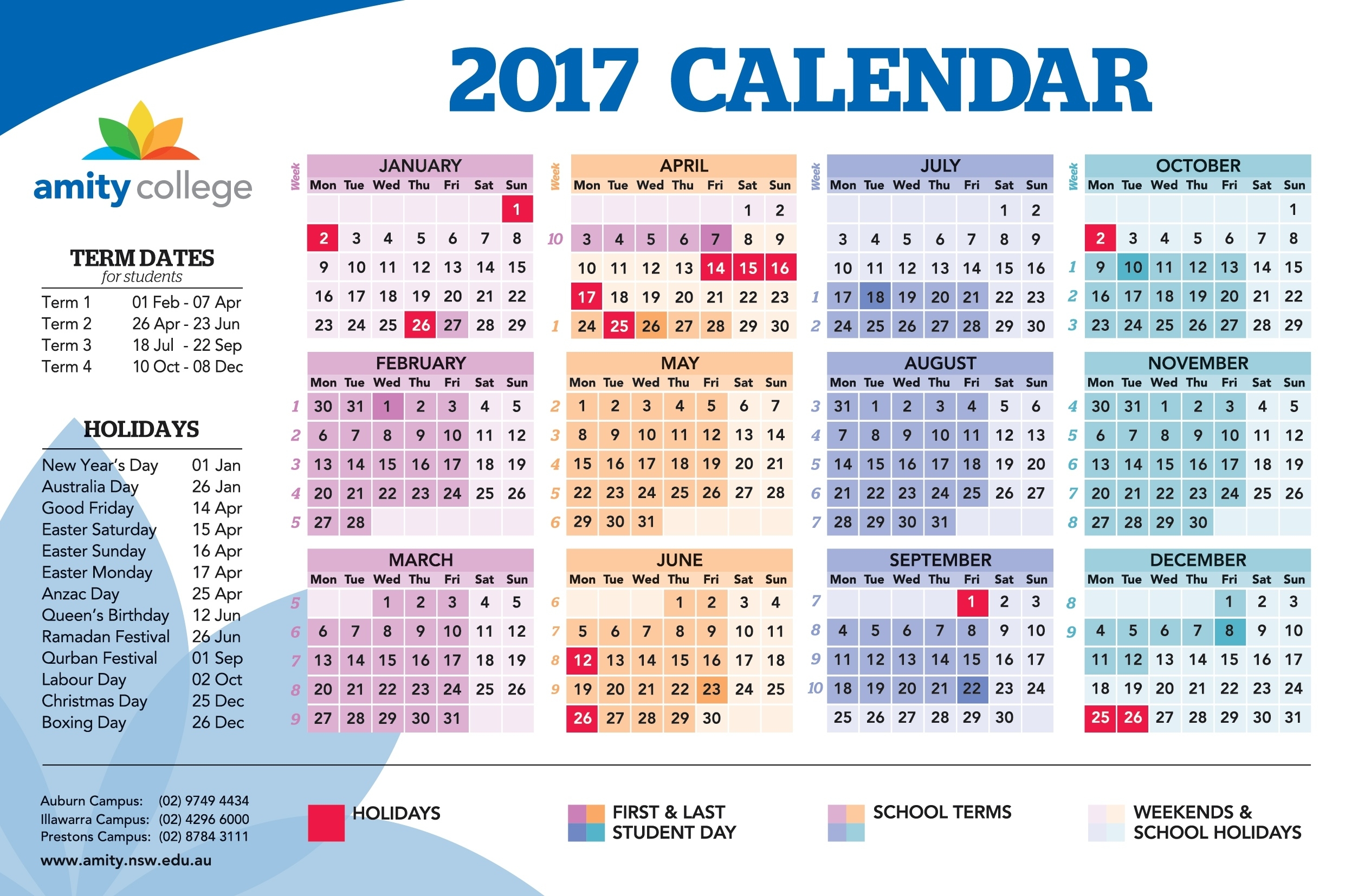 Printable Calendar 2018 Nsw School Holidays | Printable Calendar 2019 Calendar Public Holidays Nsw