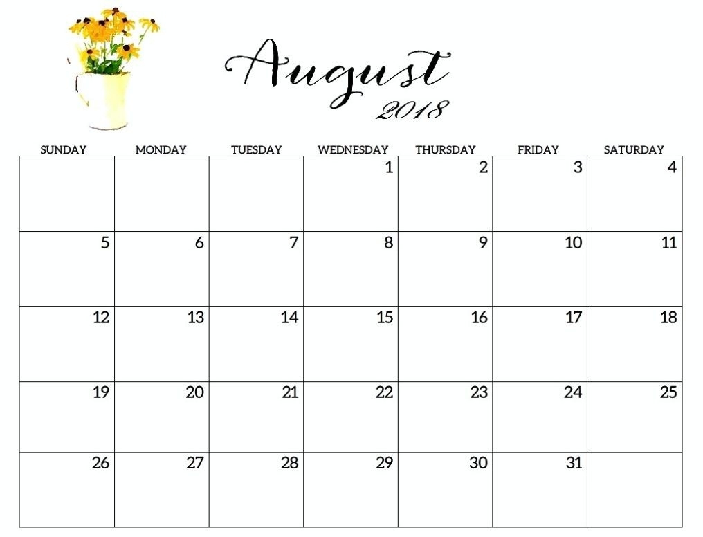 Printable Calendar 2018 With Large Boxes | Printable Calendar 2019 Calendar Template Large Boxes