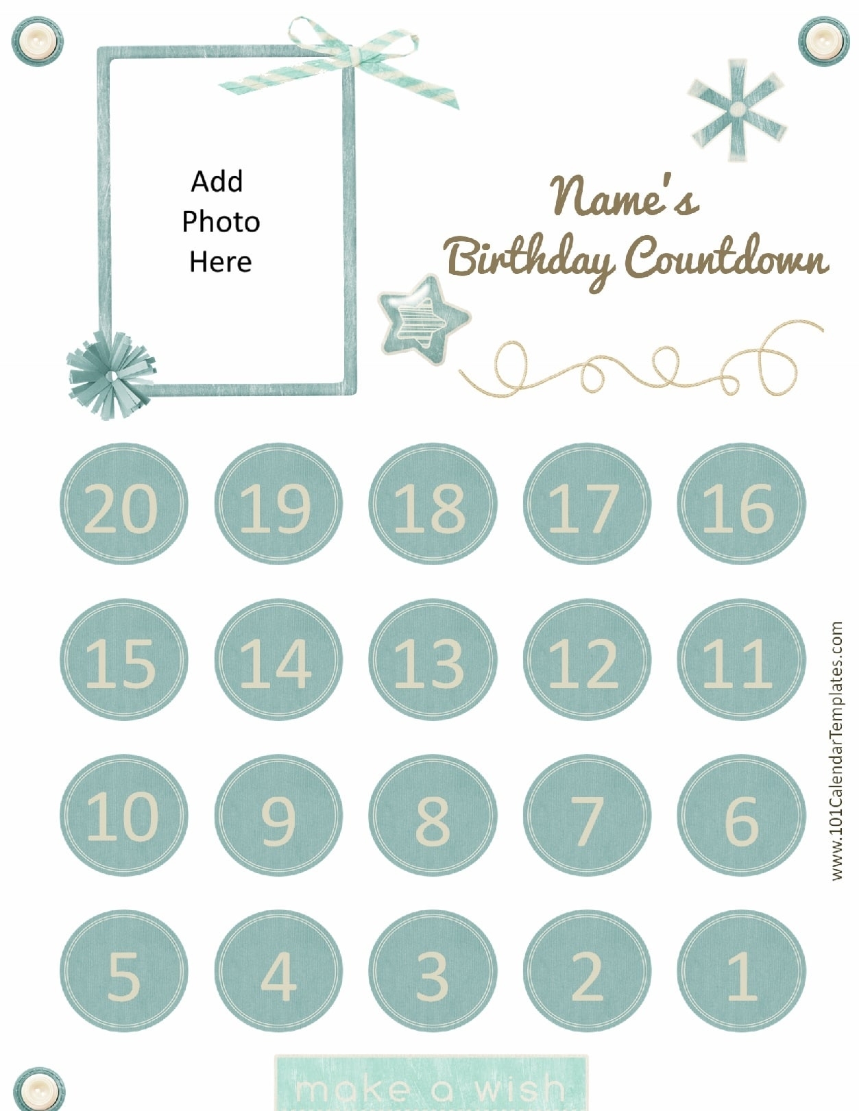 Printable Calendar Countdown | Printable Calendar 2019 Calendar Countdown To Print