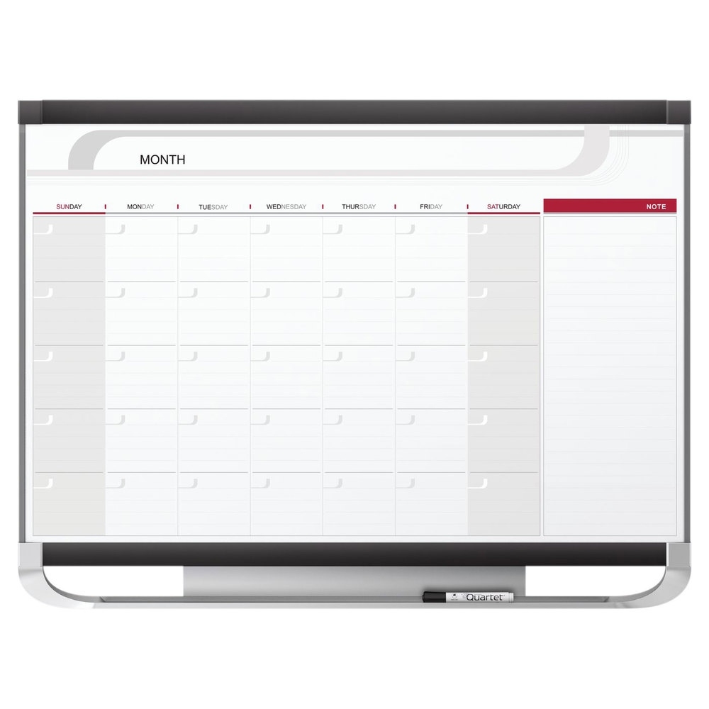 Quartet Cp43P2 Prestige 2 36&quot; X 48&quot; Total Erase Magnetic Monthly 2 Month Calendar Whiteboard