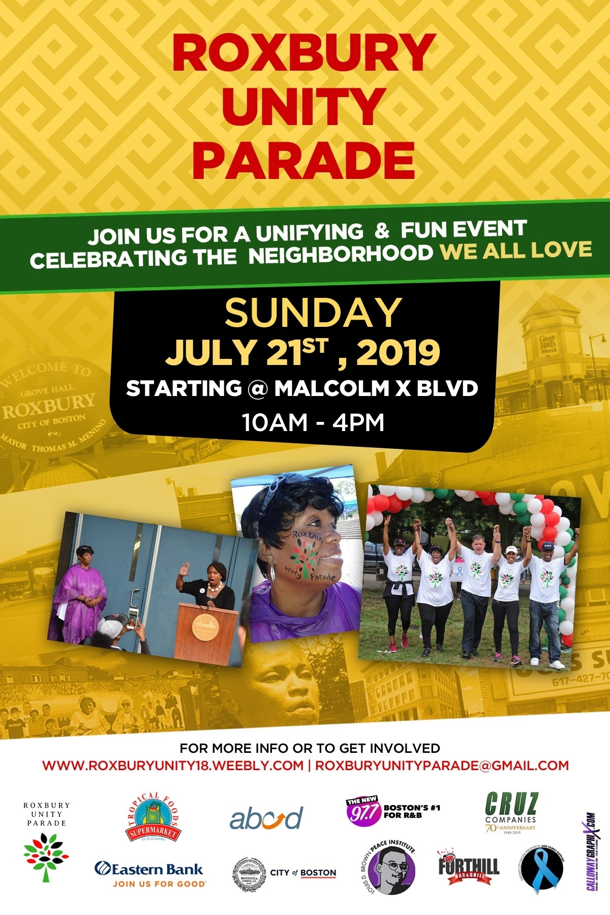 Roxbury Unity Parade 2019 Presented By Roxbury Unity Committee Malcolm X School Calendar