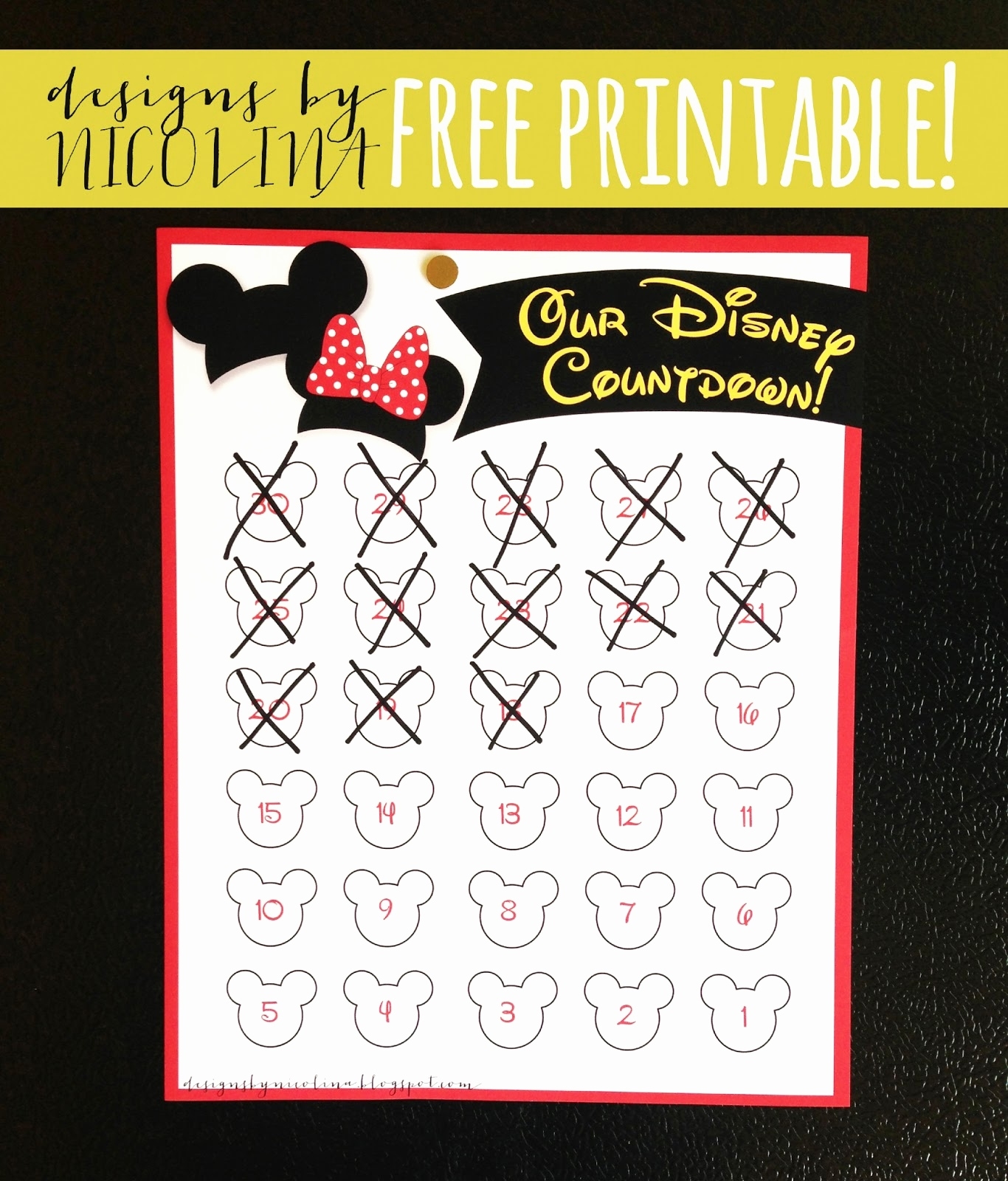 Run Disney Dates - Basketshoescenter Countdown Calendar Printable Disney