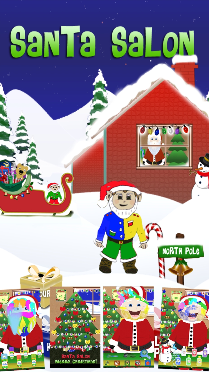 Santa Salon App - Merry Christmas! | Santa Salon Christmas App For Christmas Countdown Calendar App