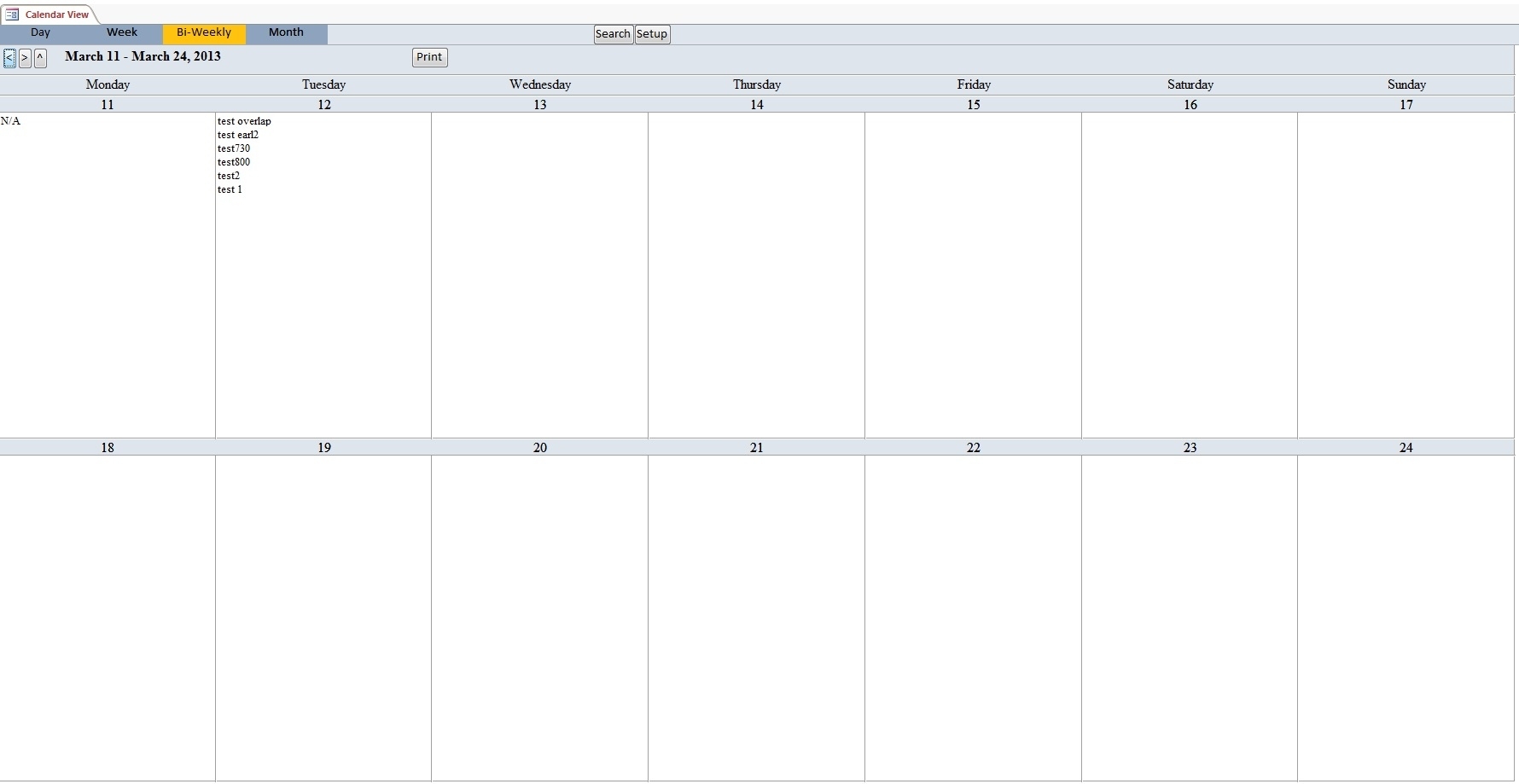Schedule Template Printable One Week Alendar Blank Weekly With Times Calendar Week To View Template