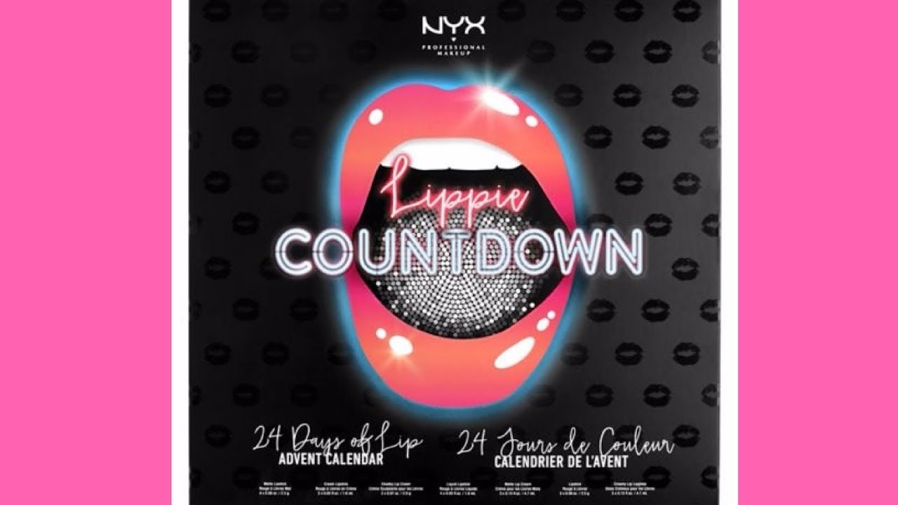 Spoiler** Nyx Lippie Countdown Advent Calendar Full Unboxing - Youtube Advent Calendar Lippie Countdown
