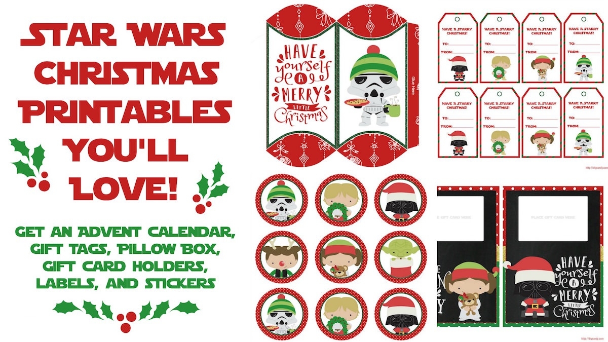 Star Wars Christmas Printables = Best Holiday Ever - Mod Podge Rocks Free Printable Calendar Holiday Stickers