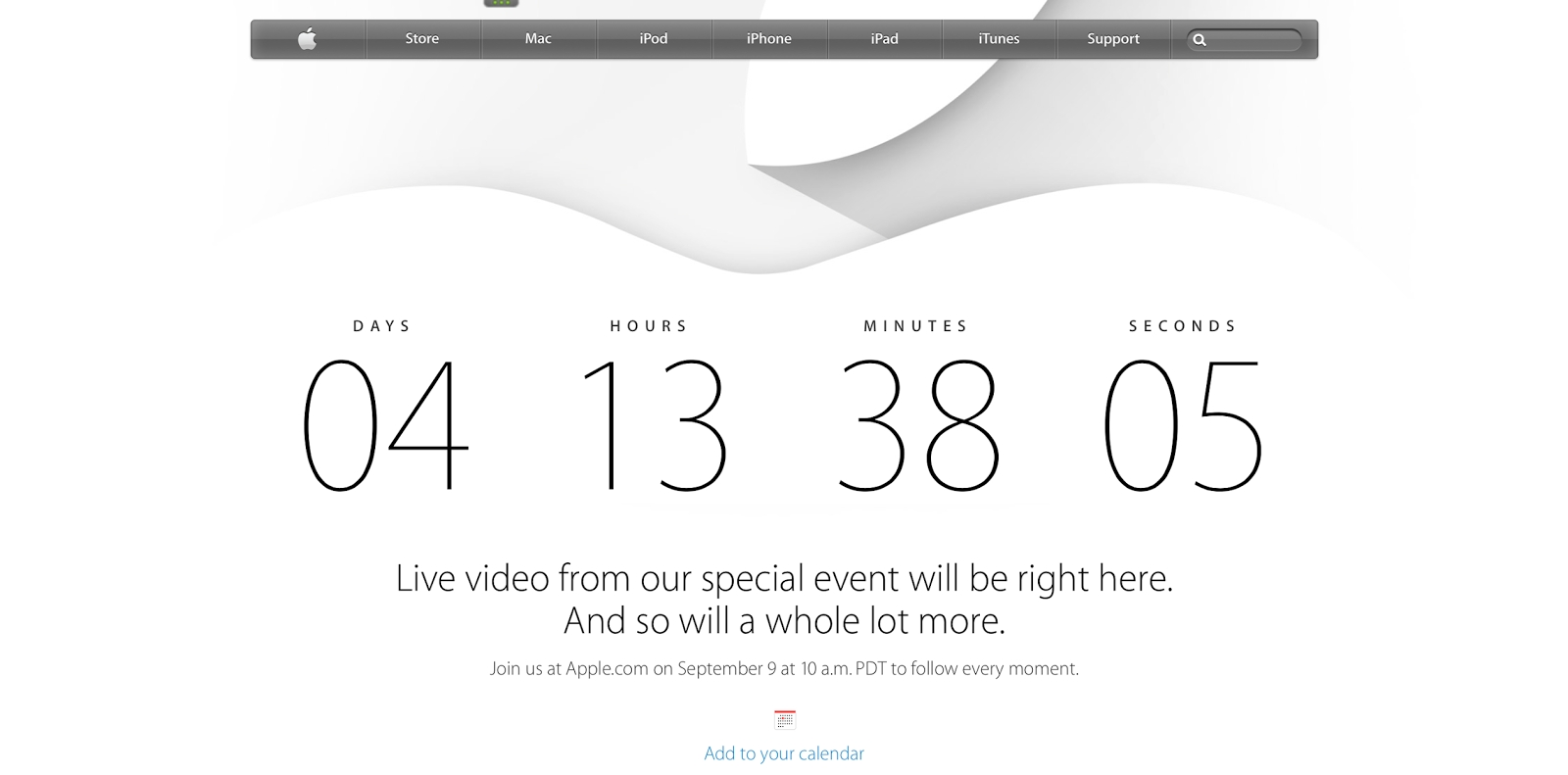 Tech Talk 4 Geeks: Apple Makes Page With Countdown For Iphone 6 Event Countdown Calendar On Iphone 6