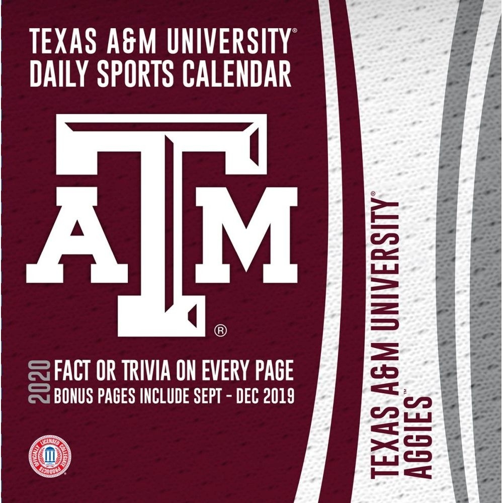 Texas A&amp;m Aggies 2020 Desk Calendar | | Calendars Texas A&amp;m Calendar Holidays