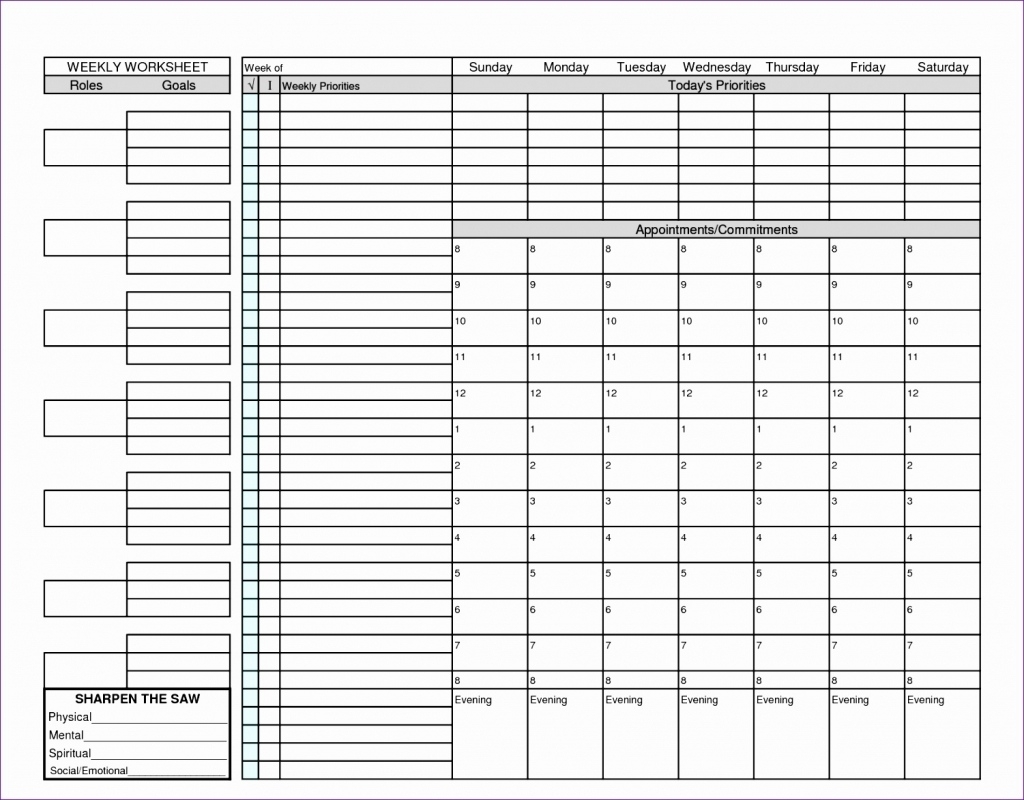 The Upside To The Weekly Planner Covey – Planner Template Printable 7 Habits Calendar Template