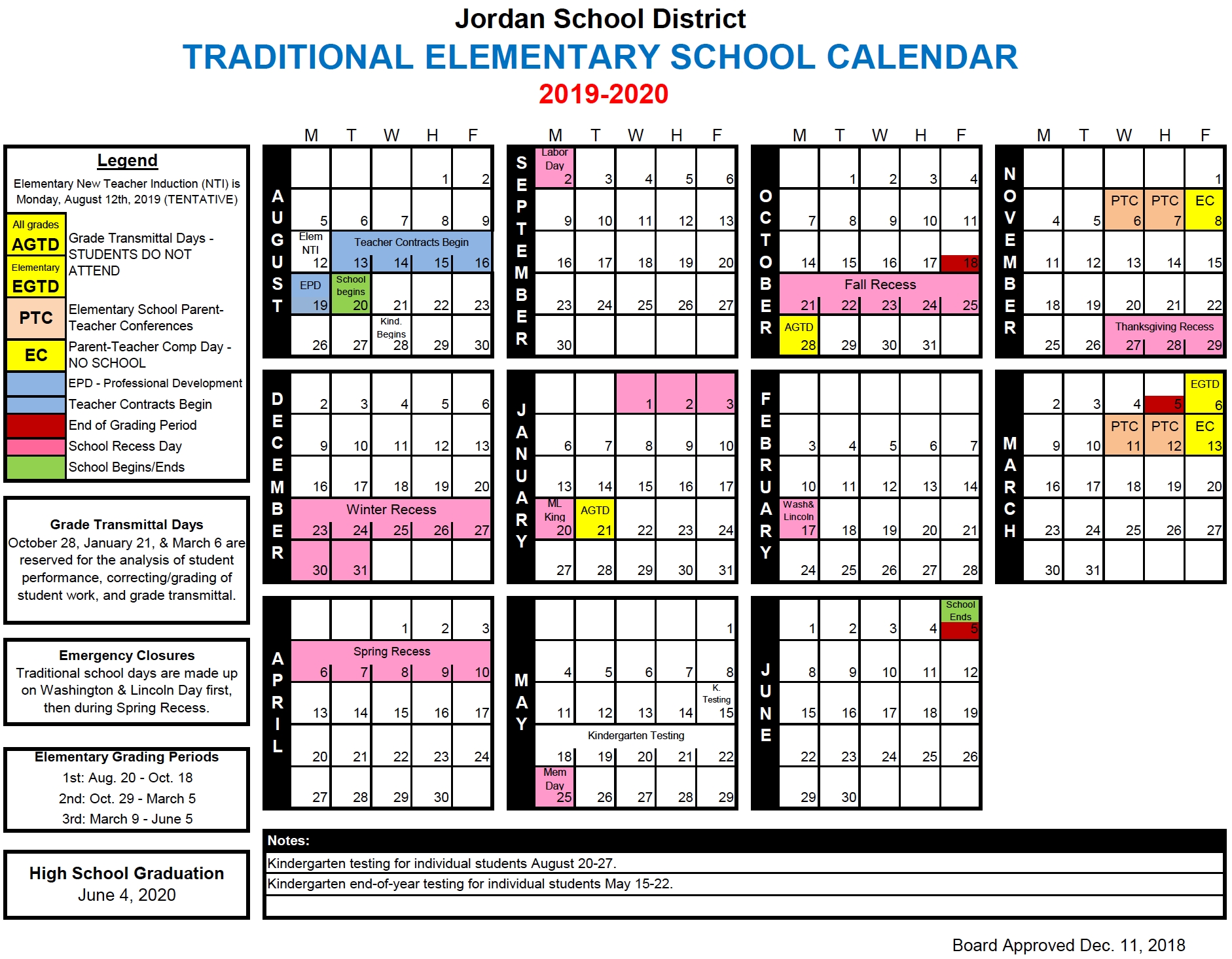 Track Calendar – Jordan Ridge Elementary Exceptional Year Round Calendar Jordan School District